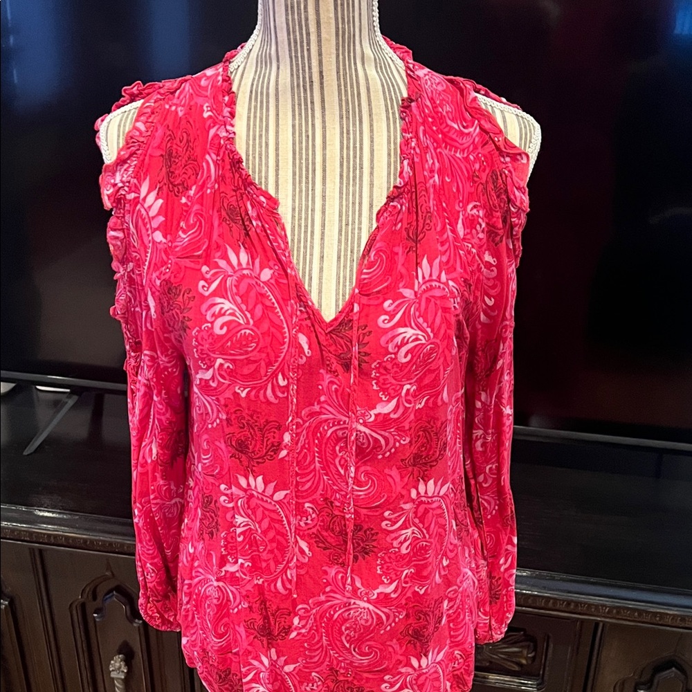 Fuscia Floral Women's Top